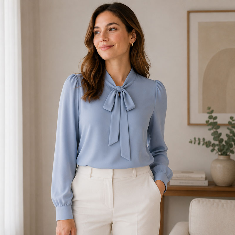 Florence Tie-Neck Blouse